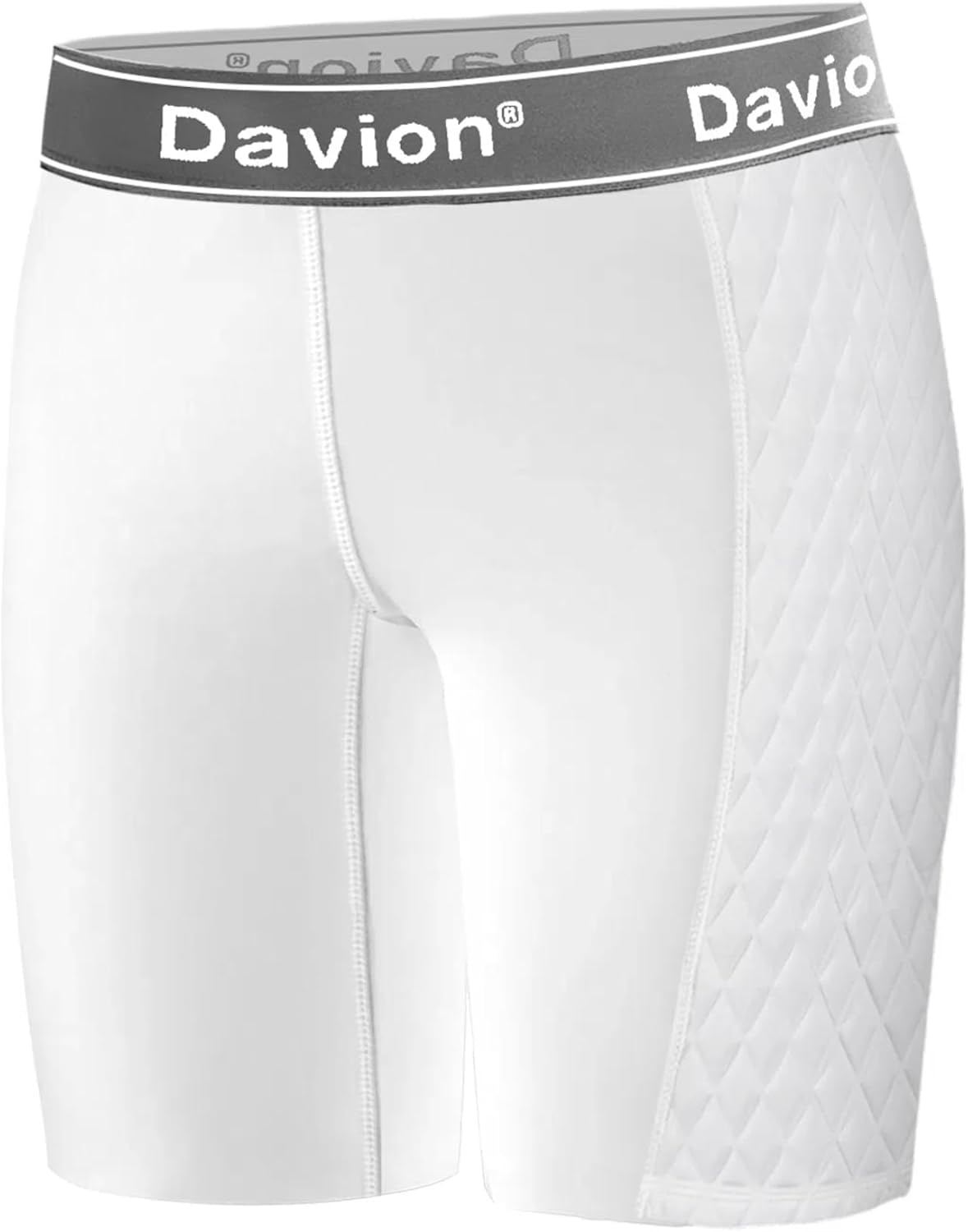 Davion® - Youth Girls Sliding Shorts Athletic Compression Padded Shorts for Kids Baseball Football Lacrosse